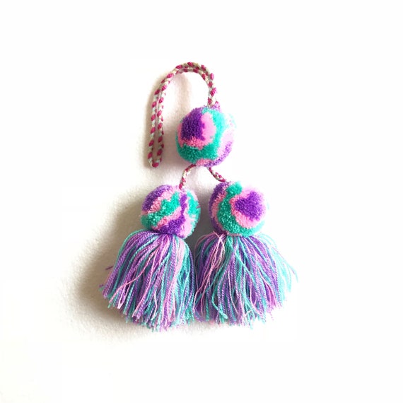 Mexican pom pom keychain clearance