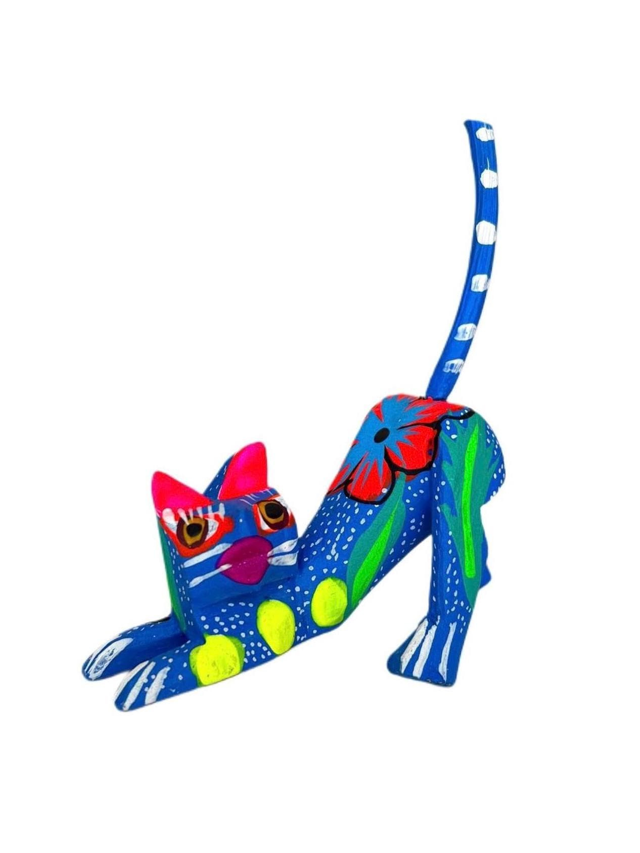 Cat alebrije, Mini Alebrije, Mexican folk art, mexican miniatures