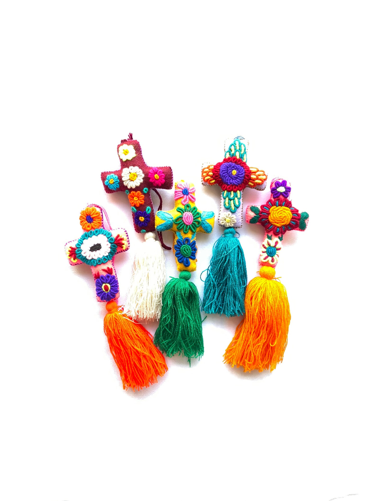 Pom Pom Keychain Pom Pom Bag Charm Pom Pom Tassel Mexican Etsy