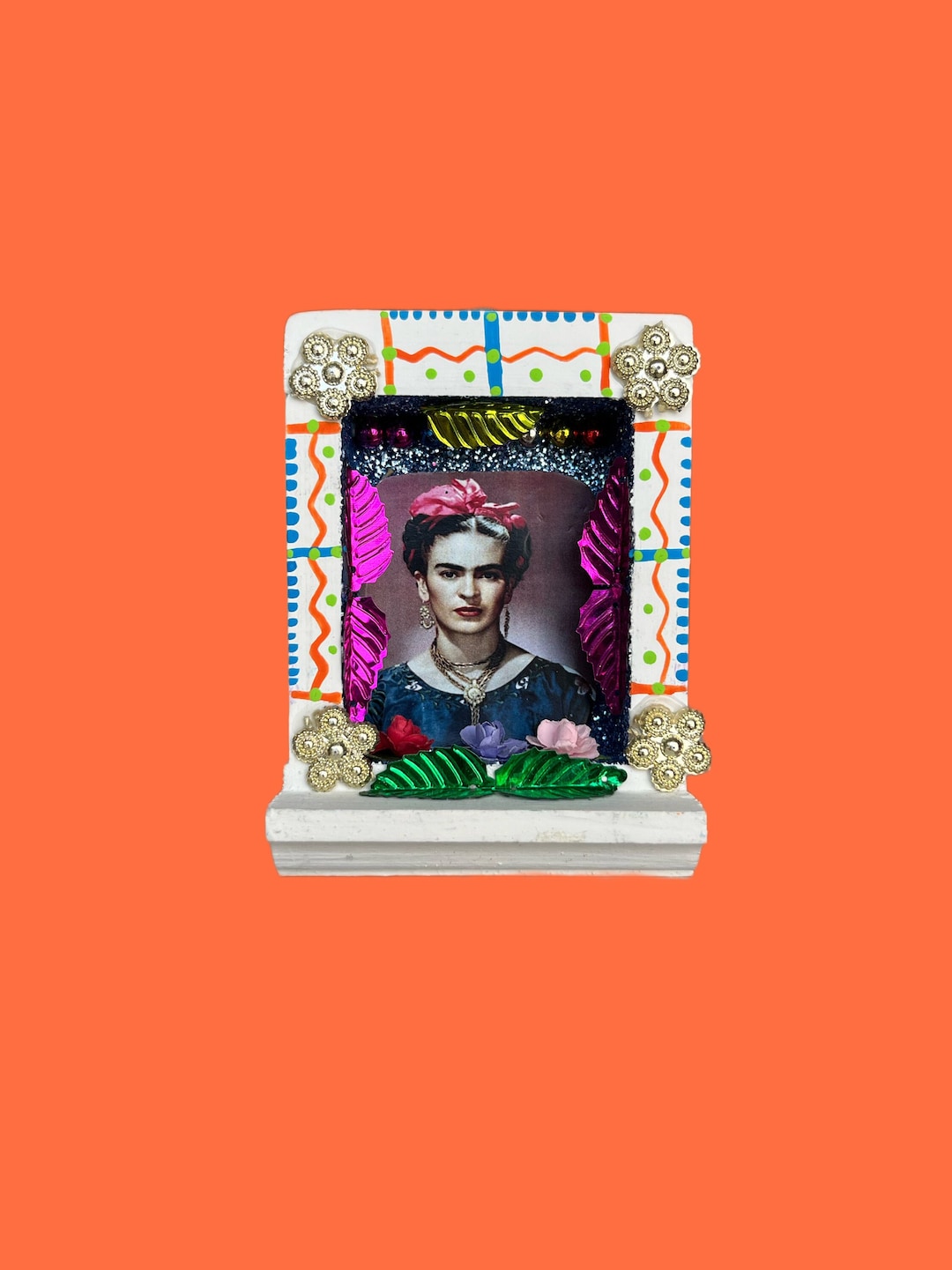 Frida Kahlo Nicho, Hand-painted Mexican Folk Art Shadow Box - Etsy