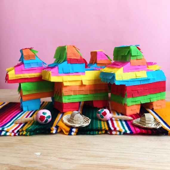 Mini Pinata Donkey Fiesta Decorations Favors Mexican Party Favor Set Of 3