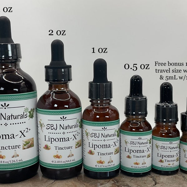 Organic Lipoma-X2+ Tincture - Free travel size w/Lg purchase// FREE US SHIPPING