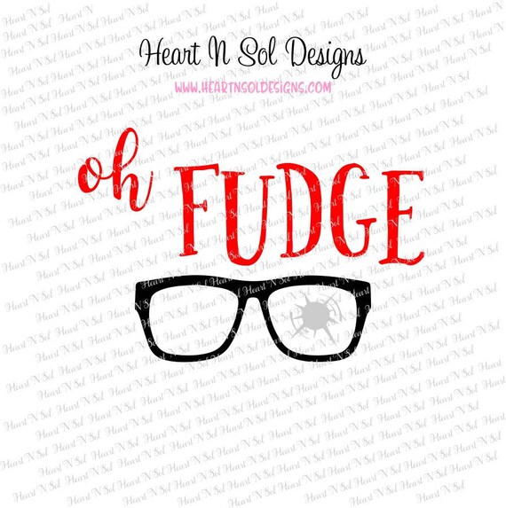 Christmas Oh Fudge Glasses Shoot Eye Fudge Merry Etsy