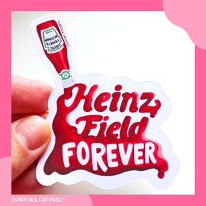 heinz field forever vinyl stickers, city of pittsburgh steelers fan car bumper sticker decal, acrisure stadium, pittsburgh pitt holiday gift