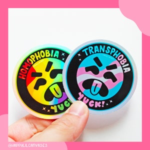 anti-homophobia mr. yuck stickers, mr yuk inclusive pittsburgh pride decal, pittsburgh gay pride LGBTQ sticker, anti-transphobic yinzer