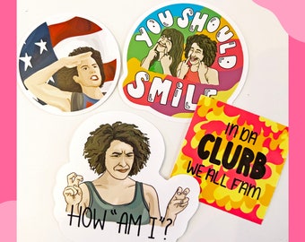 broad city stickers, ilana "how am i" broad city sticker, yas kween decal, ilana and abbi fan gift, yas queen stickers