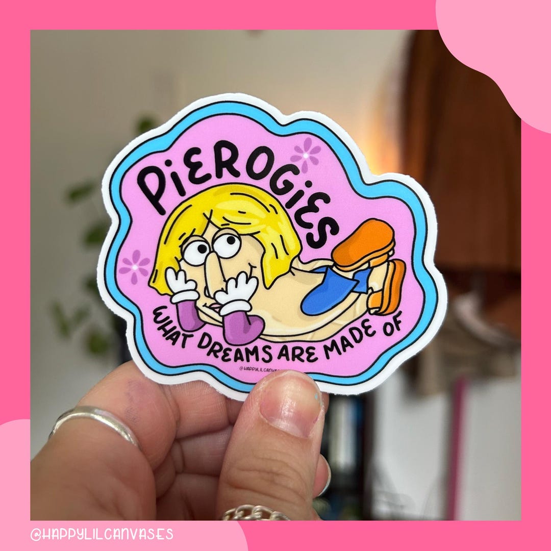 Lizzie Mcguire Pittsburgh Sticker, Pittsburgh Pierogi Nostalgia ...