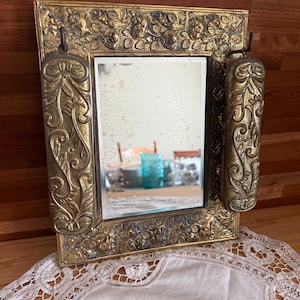 アンティーク　木製 シューズミラー Antique Shoe Mirror - Etsy