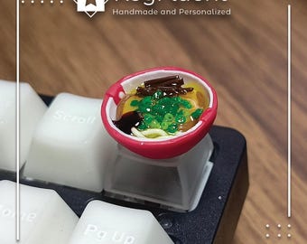 Teclas artesanales hechas a mano con temática de ramen