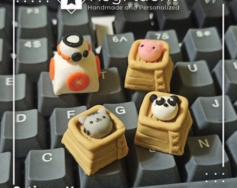 Artisan Keycap Magnetic Dimsum y BB8 inspirados