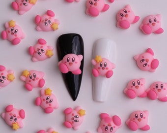 Kirby nail charms