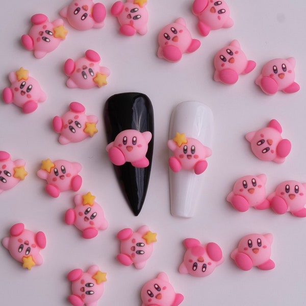 Kirby nail charms