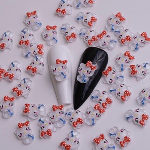 Lindos amuletos de uñas de resina kawaii HK