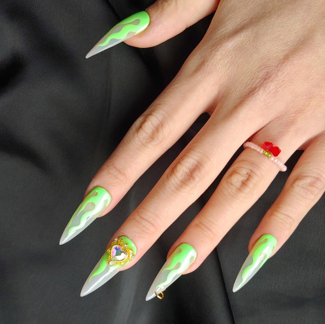 flame stilettos