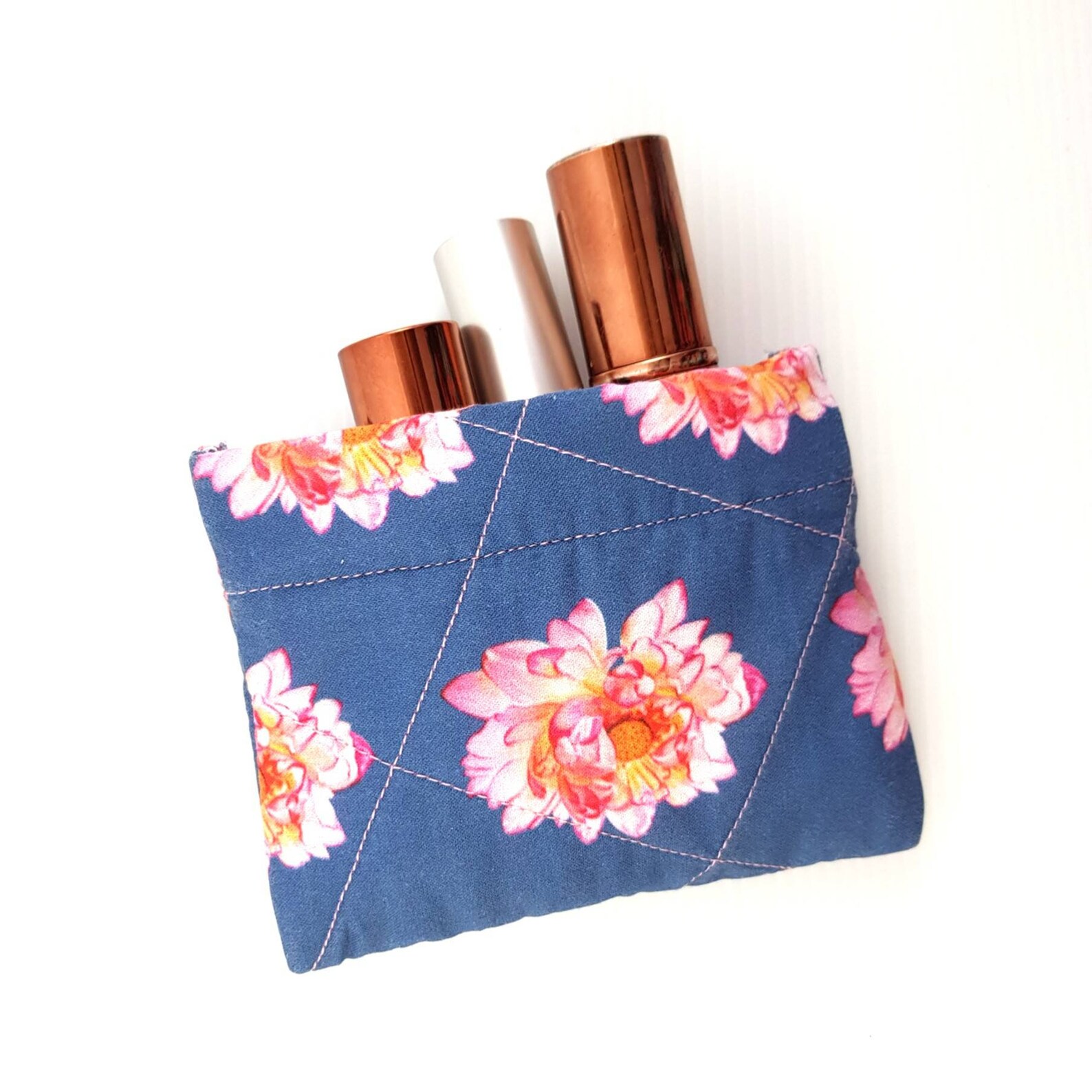 Mini Quilted Pouch Lip Balm Pouch Lipstick Pouch Sanitary Pouch