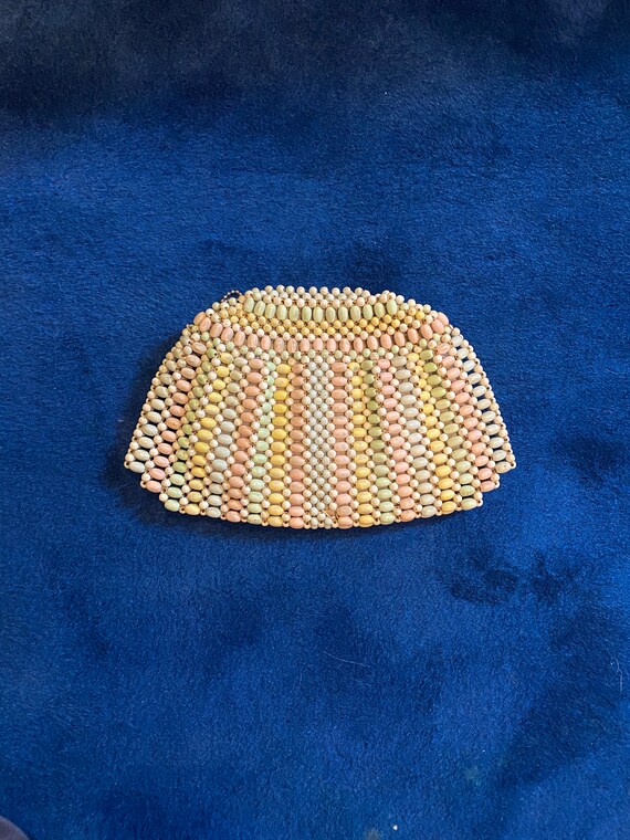 1930s Beaded Rainbow Clutch