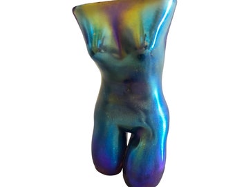 Aurora Carnival Glass Aphrodite Women's Body Vase