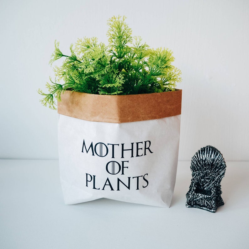 Game of thrones mother of dragons plant pot paper bag pot Etsy
