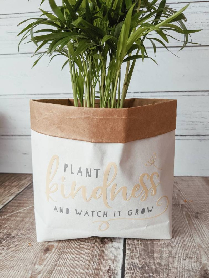 Plant kindness plant pot cover succulent plant pot gift Etsy