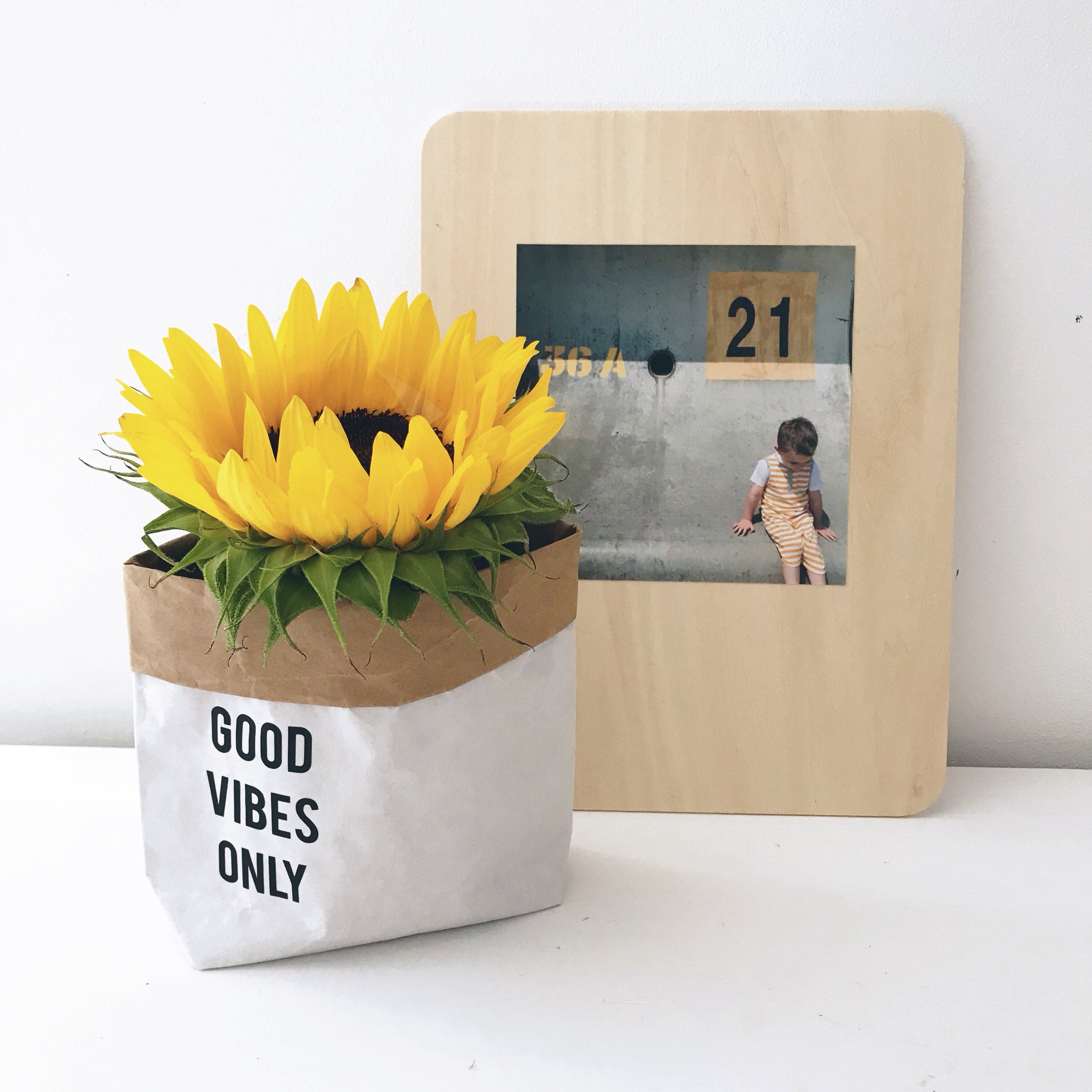 Good vibes only paper bag plant pot holder storage bag. Etsy