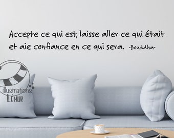 Citation Accepte Ce Qui Est Laisse Aller Ce Qui Etait Et Aie Etsy