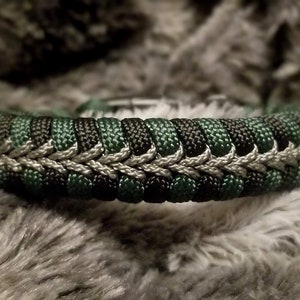 550 Paracord Survival Bracelet Tactical Fishtail Woven Fishtail Stitch Micro Cord Thin Line