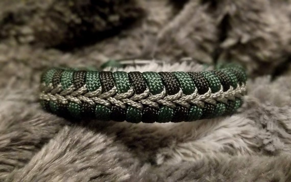 550 Paracord Survival Bracelet Tactical Fishtail Woven Fishtail