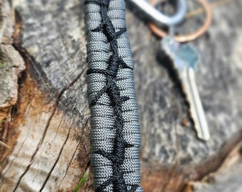 Paracord Armband 550 Dünne Blaue Linie Mit Micro Kordel USA