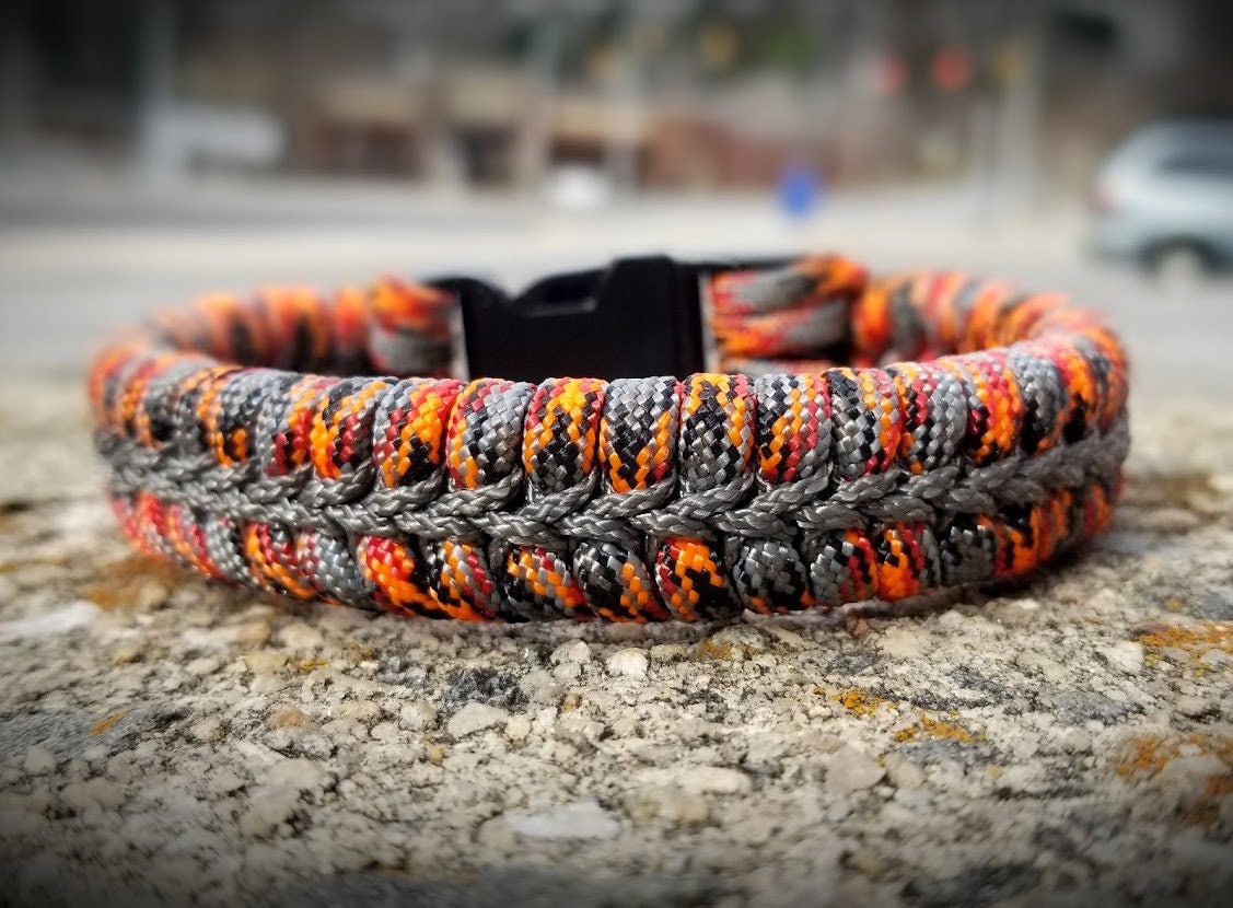 550 Paracord Survival Bracelet Tactical Fishtail Woven Fishtail