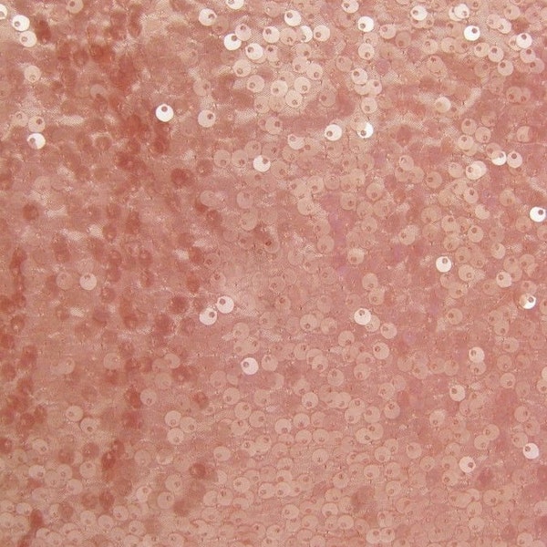 Sequin fabric, Blush Pink, Blush Pink Sequin Fabric, Brush Pink, Sold By Yard