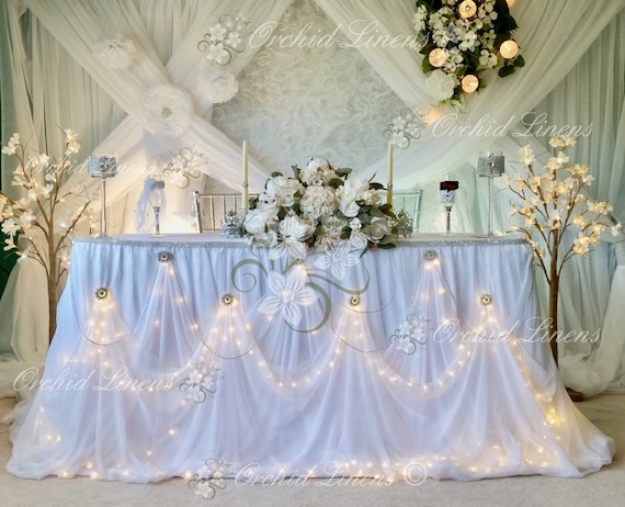Chiffon table skirt hotsell