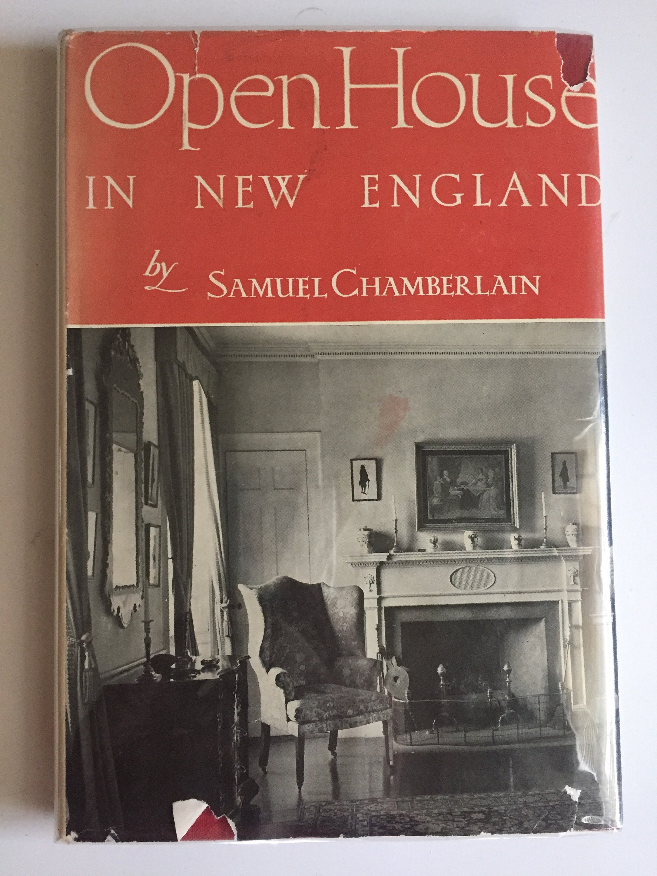 Open Houses in New England by Samuel Chamberlain (1948). Vintage hardcover interior design book