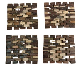 Wooden Place Mats Etsy