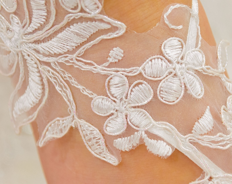 Wedding Beach Sandal | Lace Sandals | Wedding Shoes Lace | Crochet Foot Jewelry image 3