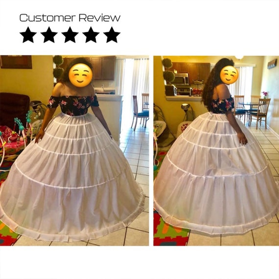 Sottoveste In Crinolina Per Bambine | Sottogonna A Trapezio | Per Abiti E Vestiti Da Principessa - Foto 6