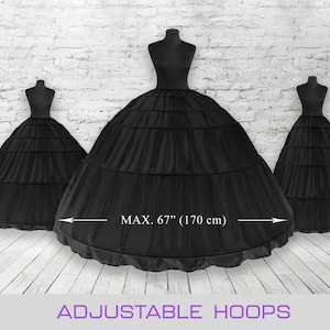 Tummy Control Petticoat 3 Tier Petticoat Petticoat Wedding Petticoat Quince  Petticoat Gown Petticoats Stretchy Waist Control 