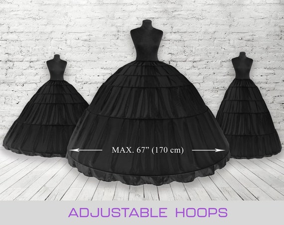 Buy YULUOSHAWomen Crinoline Hoop Petticoats Skirt Slips Floor Length  Underskirt for Ball Gown Wedding Dress Online at desertcartINDIA