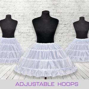 Short Petticoat Hoop Skirt for Cosplay Dress Crinoline Petticoat Lolita Petticoat White