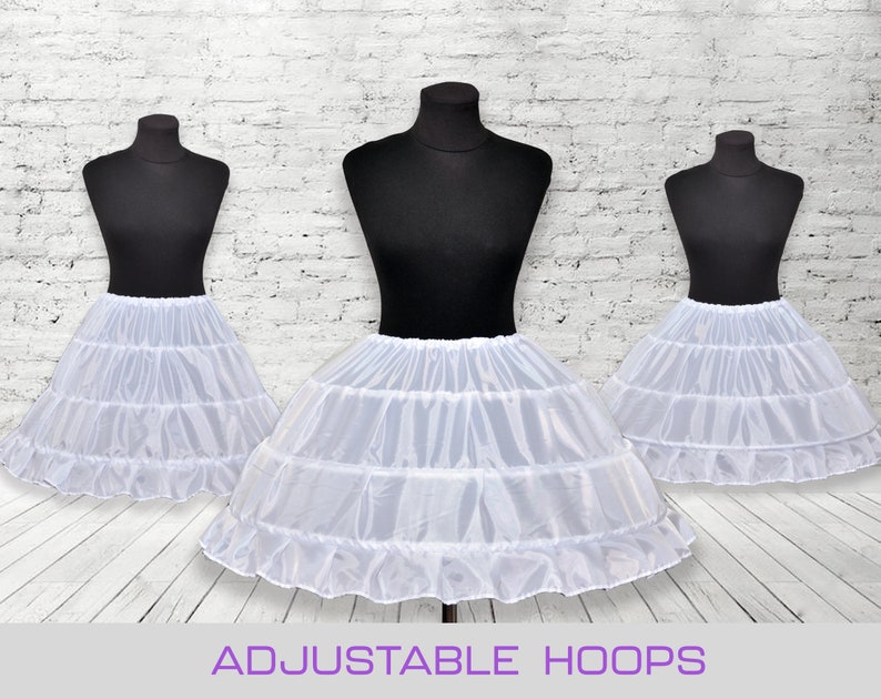 Short Petticoat Hoop Skirt for Cosplay Dress Crinoline Petticoat Lolita Petticoat White