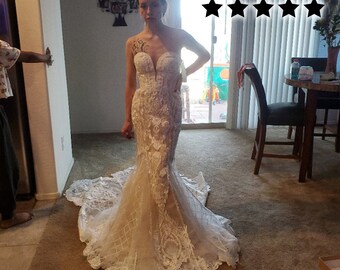 fitted lace wedding dress Crinoline Petticoat Skirt ,Hoop Skirt for Ball Gown, Wedding & Quincea main image 0