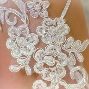 Wedding Sandals, beach wedding barefoot sandals, wedding lace shoes, bridesmade gift, beach shoes 10 afbeelding 3