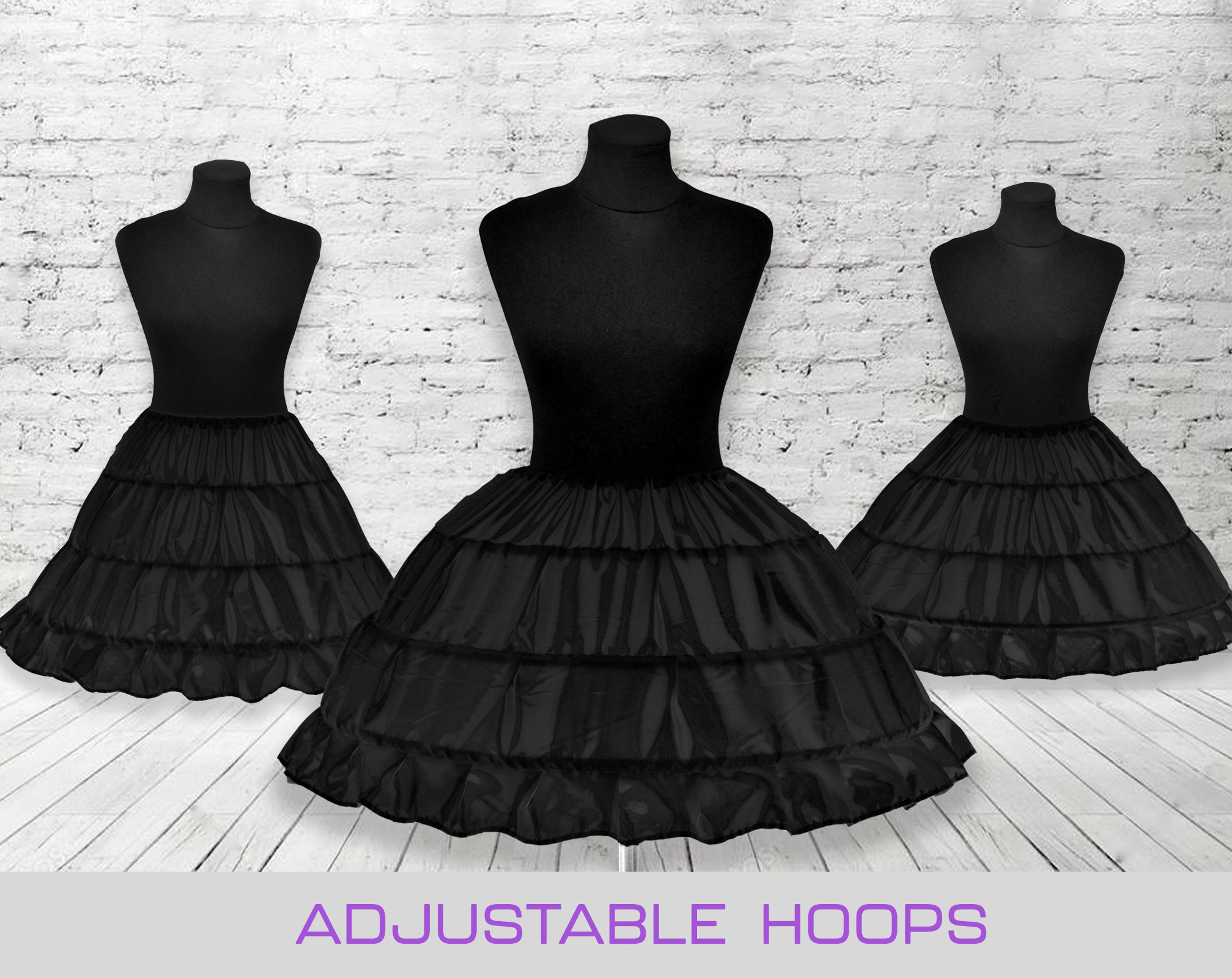 Short Petticoat | Hoop Skirt for Cosplay Dress | Crinoline