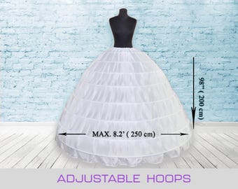 Ball Gown Crinoline Petticoat black for STILT WALKER