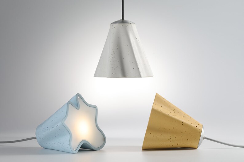 Stem Concrete Lamp Pendant Light Lampshade Kitchen Counter Decorative Lighting