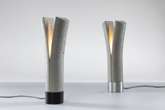 Release Concrete Table Lamp Bedside Lamp Romantic Light Etsy