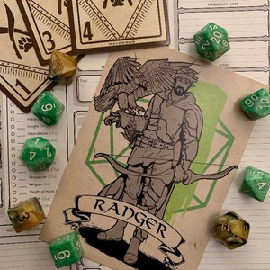 D&d - Ranger - Stampa cartolina A6 Fine Art