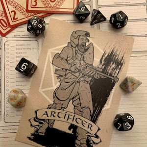 D&D - Artifikater - A6 Fine Art Postkarte Druck