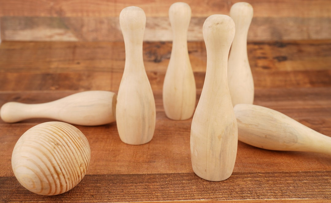 Handmade Garden Bowling Set, Wooden Bowling Set Etsy