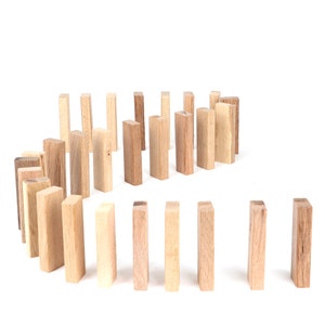 Wooden Domino Game Wooden Dumber Dominoes Eco Friendly Toy 