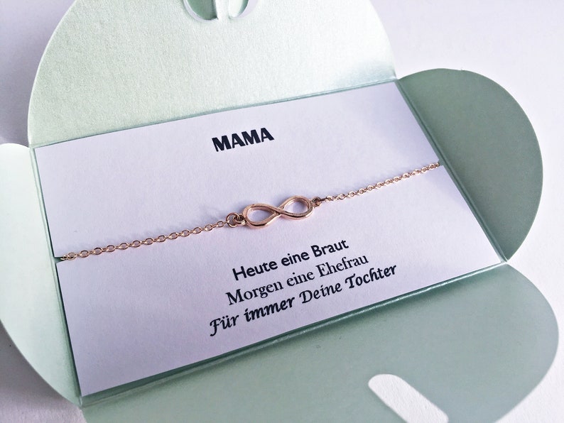 Mama & Tochter Armband // Infinity Braut Liebe Bild 1